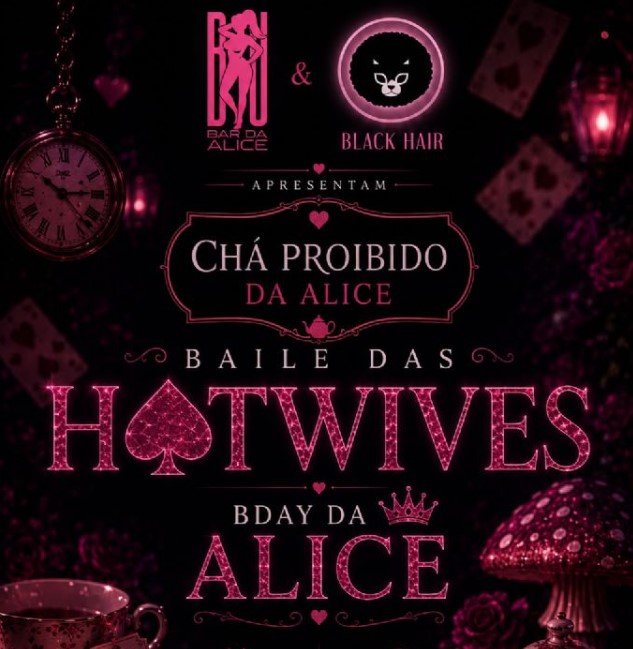 Flyer de BAILE DAS HOTWIVES 12ª EDIÇÃO