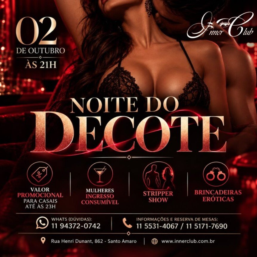 Flyer de INNER CLUB – Sexta Feira