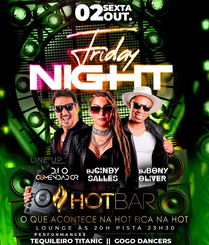 Flyer de HOTBAR SP – Sexta Feira